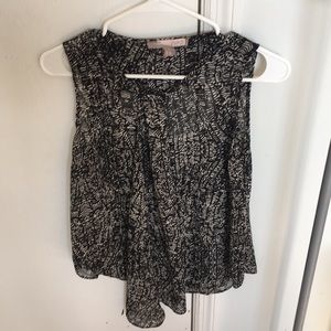 Back and white blouse